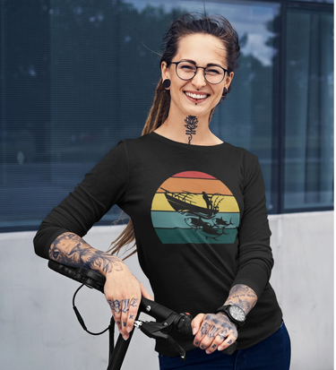 Fishing Boat Women Long Sleeve Shirt